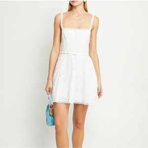 White Eyelet Dress 100% Cotton